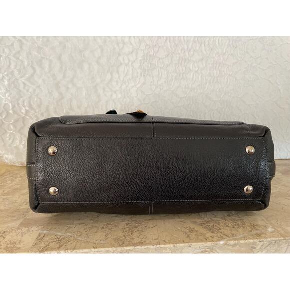 Coach Large penelope F14682 black pebble Leather Satchel BAG PURSE - Picture 5 of 9